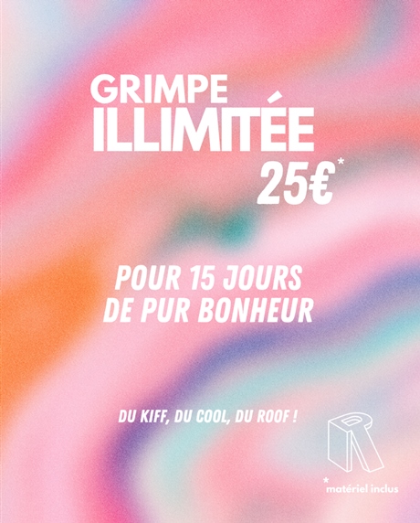 ABO 15 JOURS DE GRIMPE ILLIMITÉE CHEZ THE ROOF BREST
